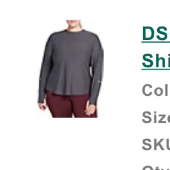 DSG Women's Run Long Sleeve
Shirt - EUC - with thumb holes - Picture 5 of 7